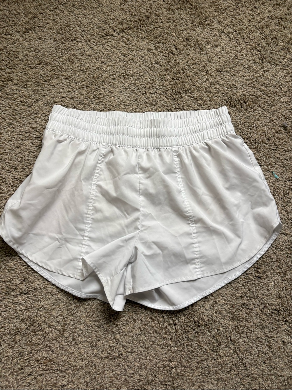 Classic Women's White Athletic Shorts